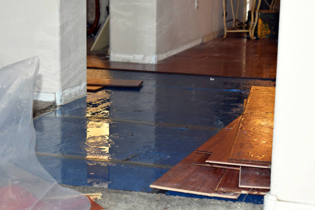 Professional Water Extraction technician working in Fairfield, TX